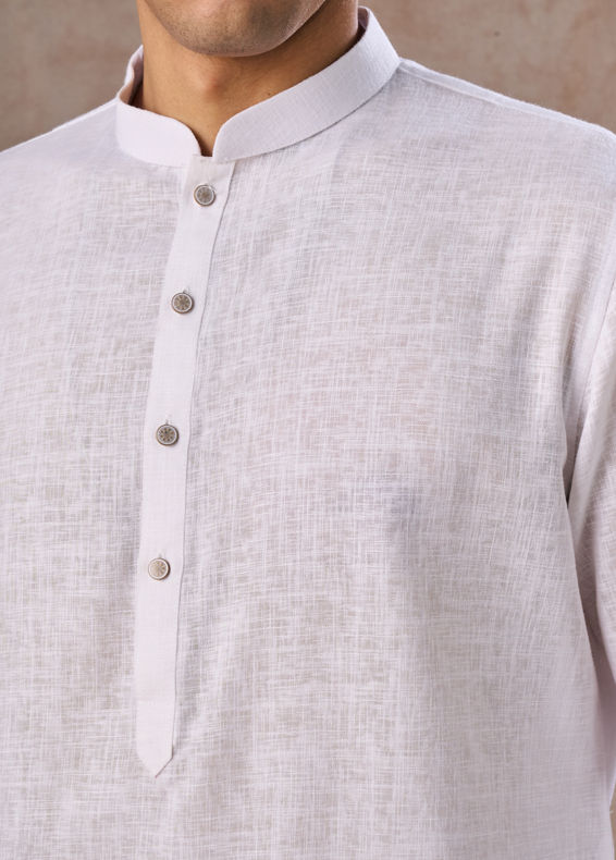 Manyavar Men Elegant White Kurta Pajama
