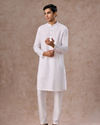 Manyavar Men Elegant White Kurta Pajama
