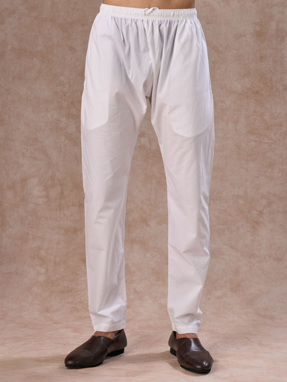 Manyavar Men Elegant White Kurta Pajama