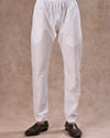 Manyavar Men Elegant White Kurta Pajama