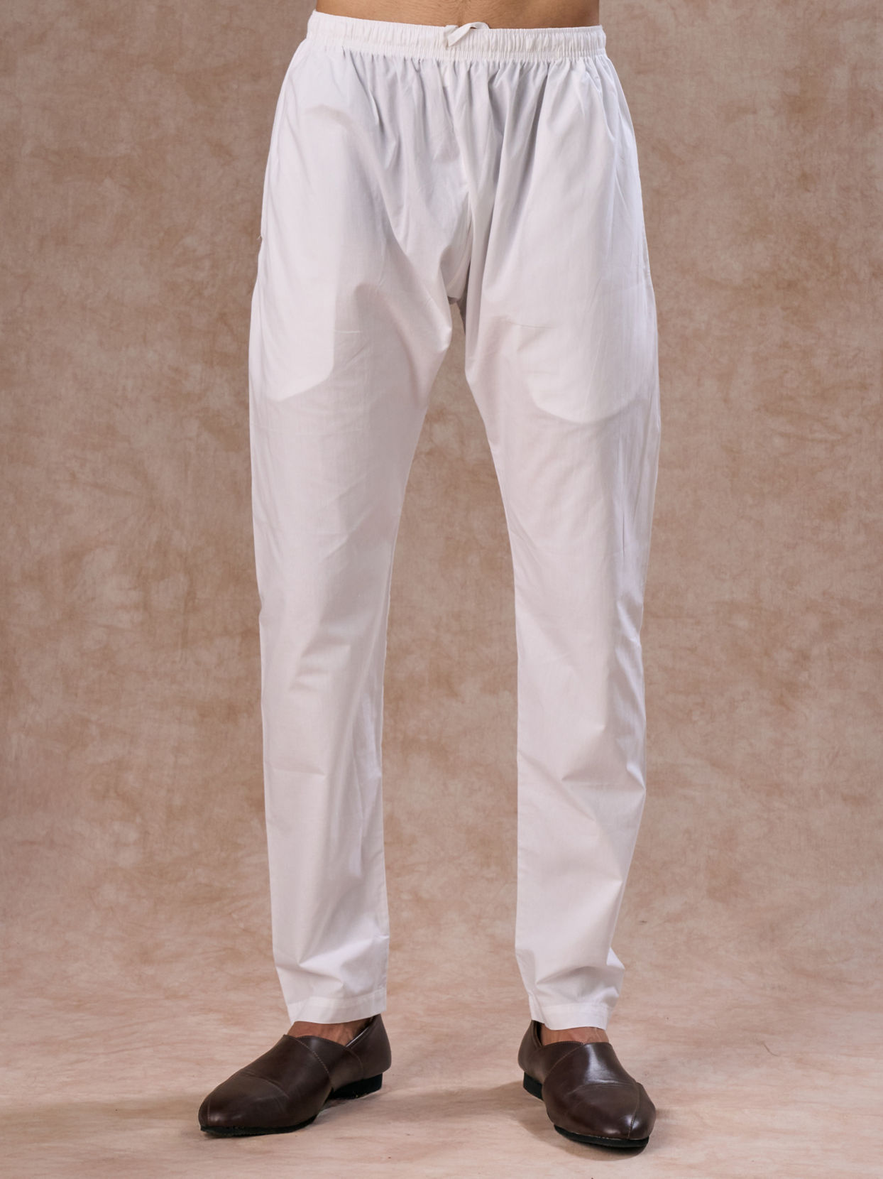 Manyavar Men Elegant White Kurta Pajama