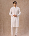 Manyavar Men White Elegance Cotton Kurta Pajama