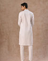 Manyavar Men White Elegance Cotton Kurta Pajama