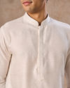 Manyavar Men Classy Cream Kurta Pajama
