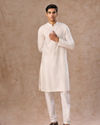Manyavar Men Classy Cream Kurta Pajama