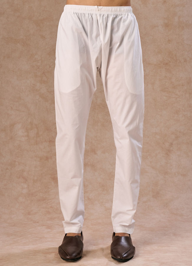 Manyavar Men Classy Cream Kurta Pajama