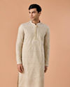 Manyavar Men Pista Green Elegance Kurta Pajama