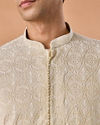 Manyavar Men Pista Green Elegance Kurta Pajama