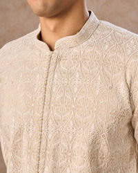 Manyavar Men Glistening Gold Kurta Pajama