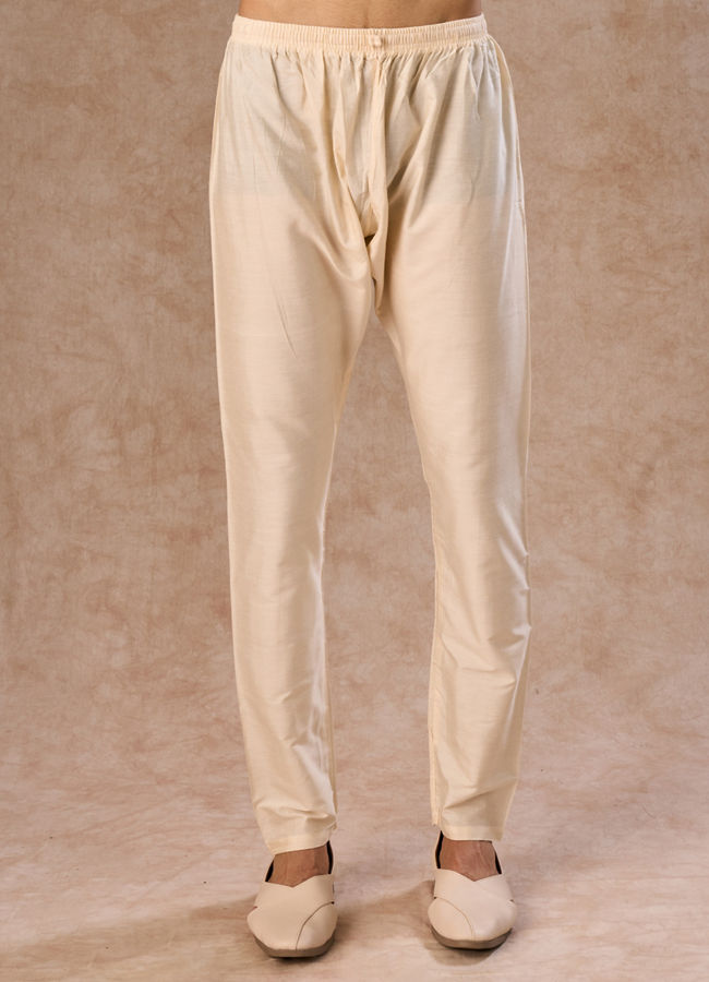 Manyavar Men Glistening Gold Kurta Pajama