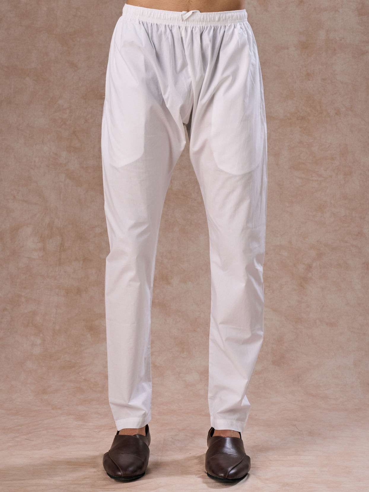 Manyavar Men Ethereal White Cotton Kurta Pajama