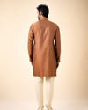 Manyavar Men Tan Harmony Kurta Pajama