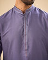 Manyavar Men Purple Elegance Kurta Pajama