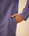 Manyavar Men Purple Elegance Kurta Pajama