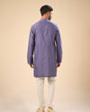 Manyavar Men Purple Elegance Kurta Pajama