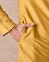 Manyavar Men Sunlit Mustard Kurta Pajama Set