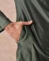 Manyavar Men Exotic Olive Green Kurta Pajama
