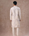 Manyavar Men Radiant Cream Lilac Kurta Pajama