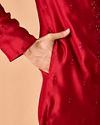 Manyavar Men Opulent Red Kurta Pajama