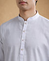 Manyavar Men Elegant White Kurta Pajama