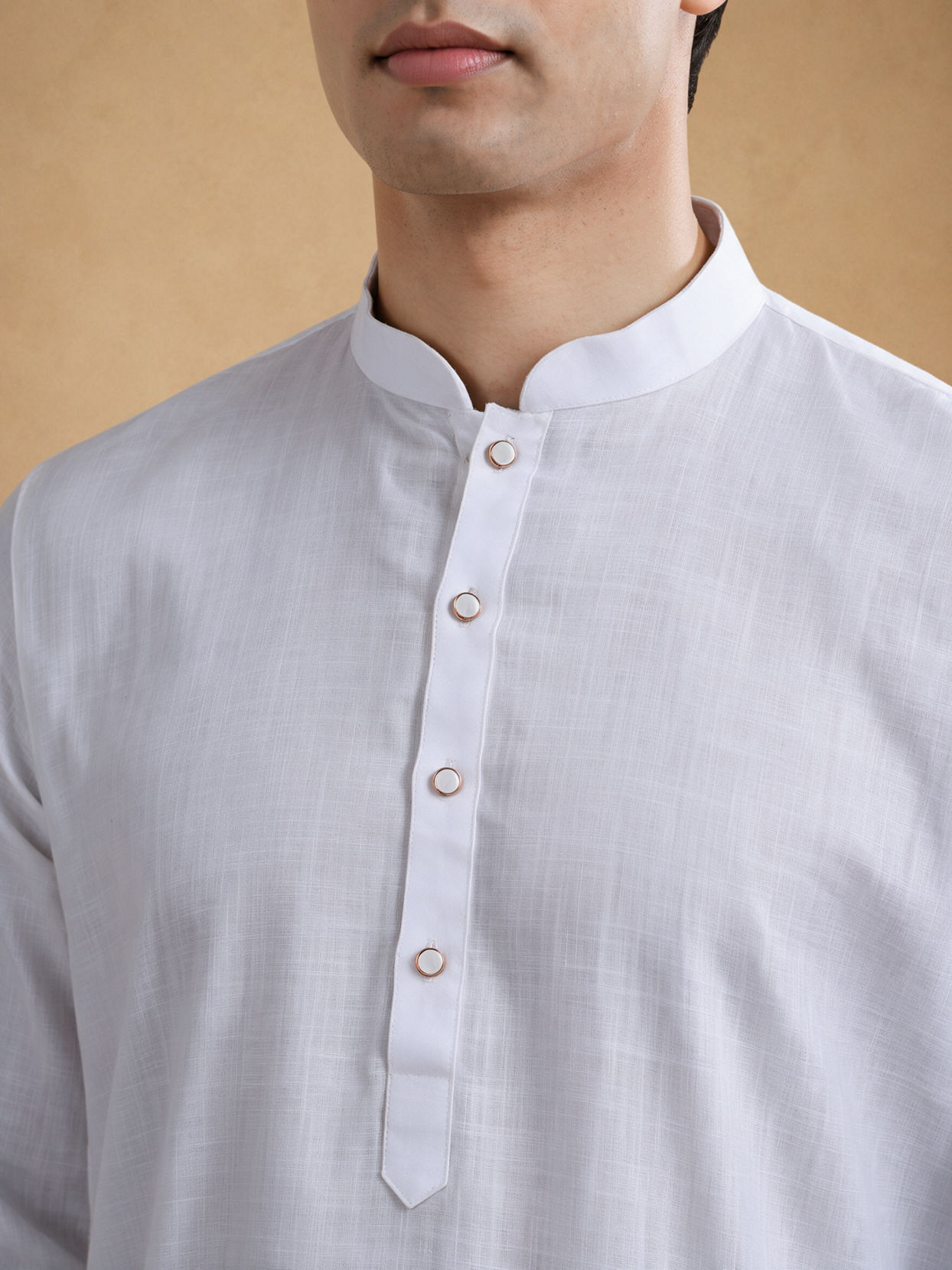 Manyavar Men Elegant White Kurta Pajama