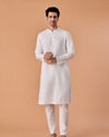 Manyavar Men Elegant White Kurta Pajama