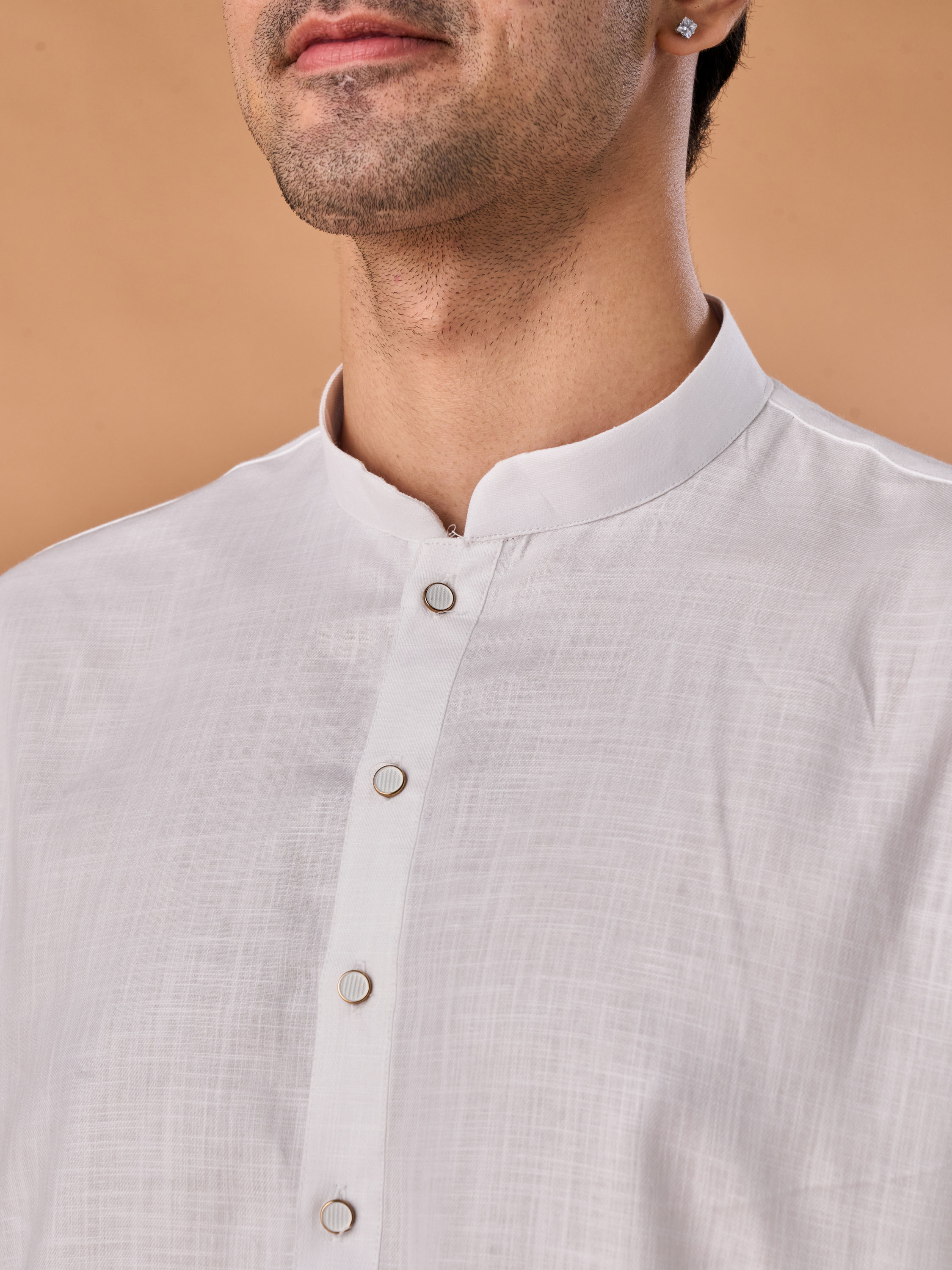 Manyavar Men Elegant White Kurta Pajama