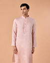 Pink Satin Kurta Pajama