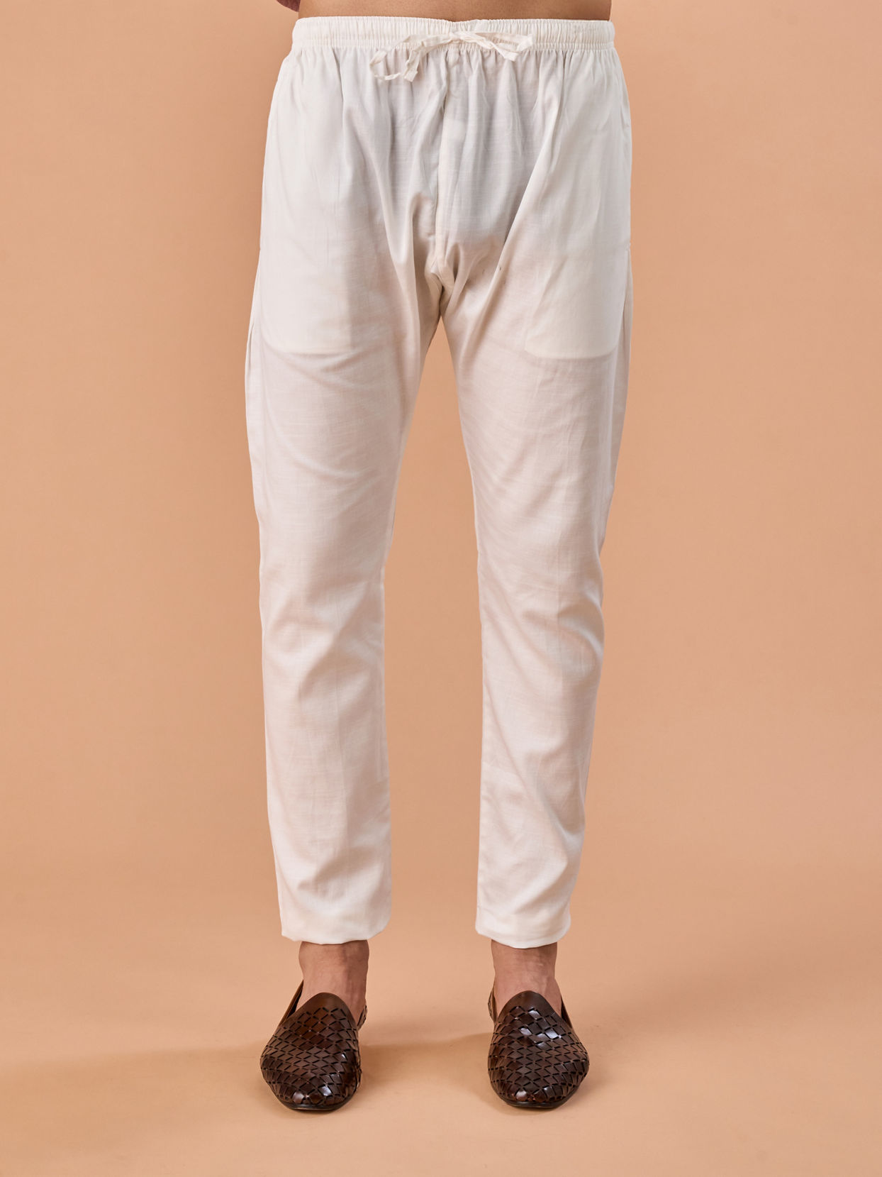 Manyavar Men Pink Satin Kurta Pajama