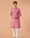 Manyavar Men Pink Charm Kurta Pajama