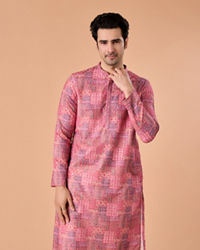 Manyavar Men Pink Charm Kurta Pajama