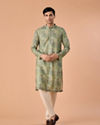Manyavar Men Light Mid Green Kurta Pajama
