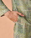 Manyavar Men Light Mid Green Kurta Pajama