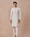 Manyavar Men Creamy Delight Kurta Pajama