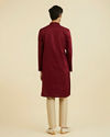 Manyavar Men Maroon Elegance Kurta Pajama