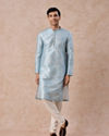 Manyavar Men Dewy Dawn Blue Kurta Pajama
