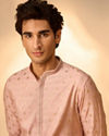 Manyavar Men Pink Splendor Kurta Pajama