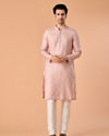 Manyavar Men Pink Splendor Kurta Pajama