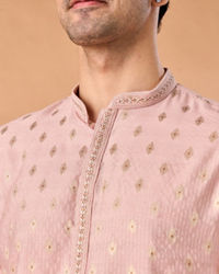 Manyavar Men Pink Splendor Kurta Pajama