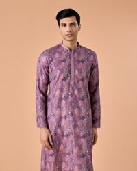 Manyavar Men Lilac Bliss Kurta Pajama