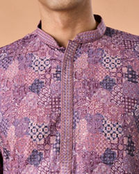 Manyavar Men Lilac Bliss Kurta Pajama