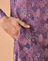 Manyavar Men Lilac Bliss Kurta Pajama