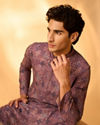 Manyavar Men Lilac Bliss Kurta Pajama