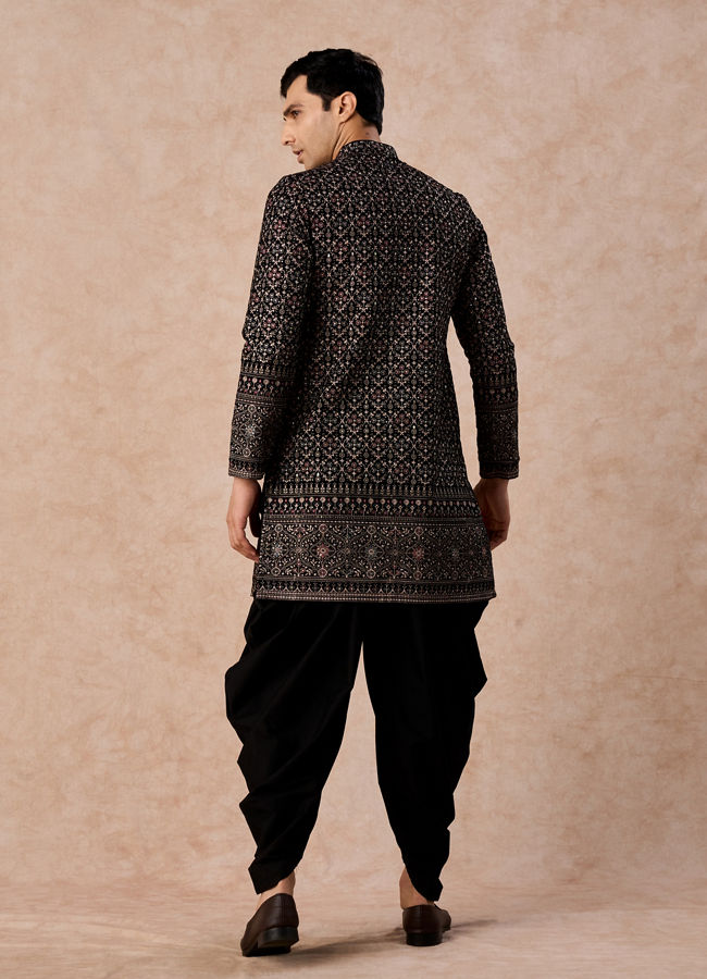 Manyavar Men Velvety Purple Splendour Kurta Patiala