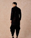 Manyavar Men Luxurious Wine Velvet Kurta Patiala