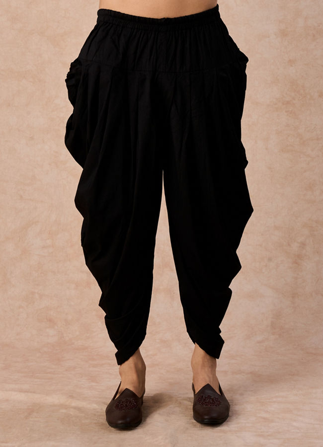 Manyavar Men Luxurious Wine Velvet Kurta Patiala