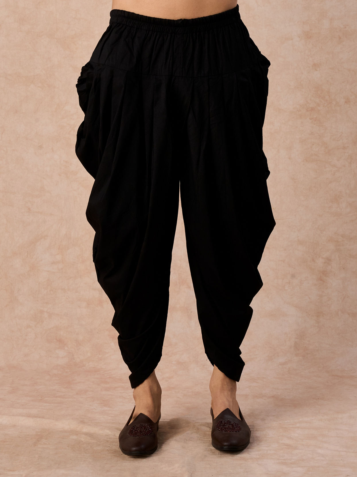 Manyavar Men Luxurious Wine Velvet Kurta Patiala