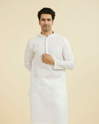 Manyavar Men Ethereal White Kurta Pajama