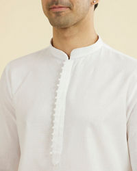 Manyavar Men Ethereal White Kurta Pajama