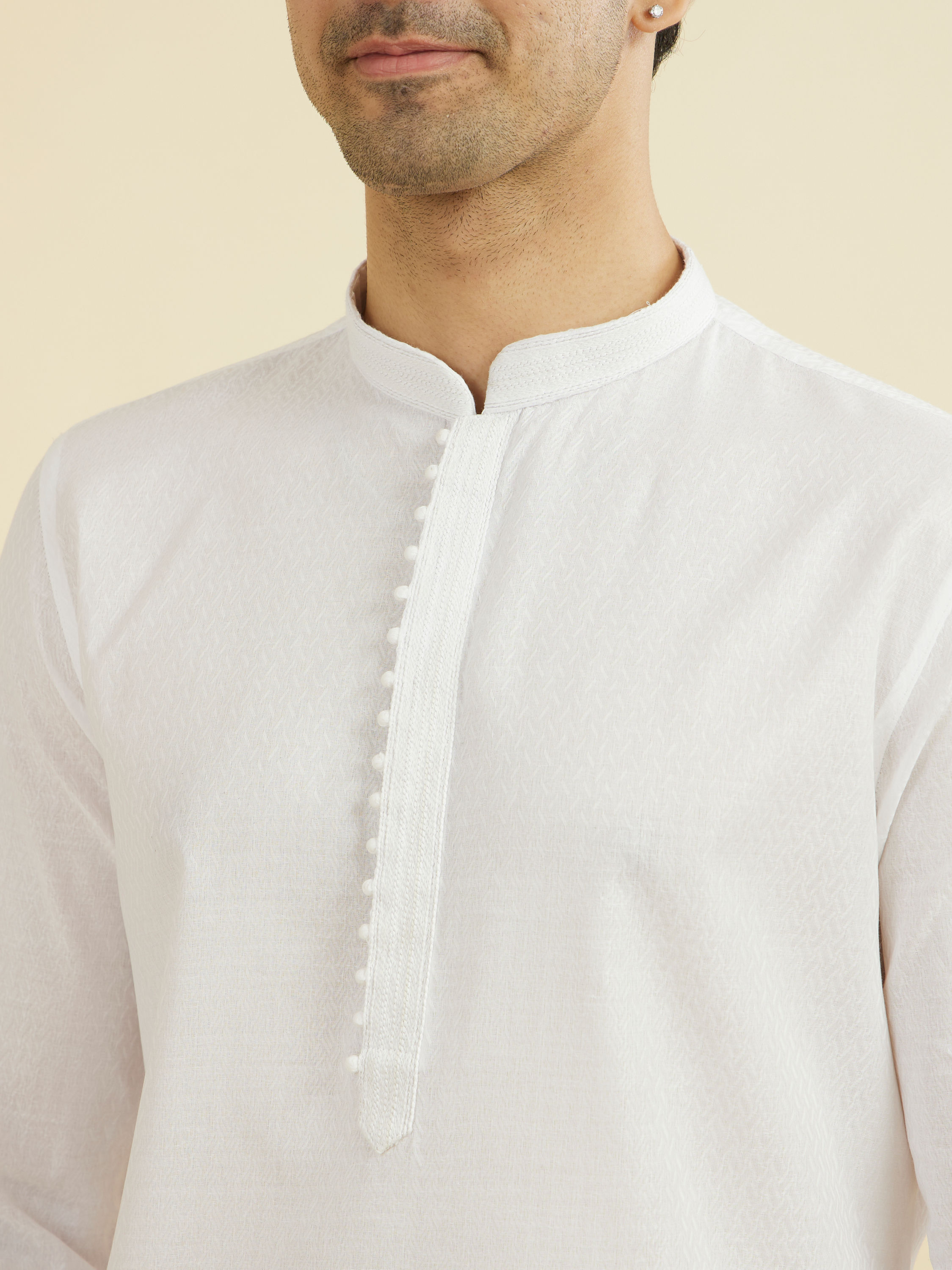 Manyavar Men Ethereal White Kurta Pajama